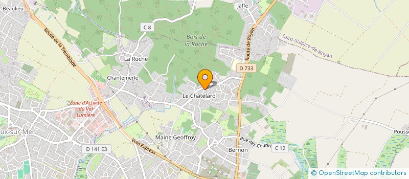 localisation de l'entreprise JOHN EDWARDS CHARPENTE MENUISERIE  ROYAN