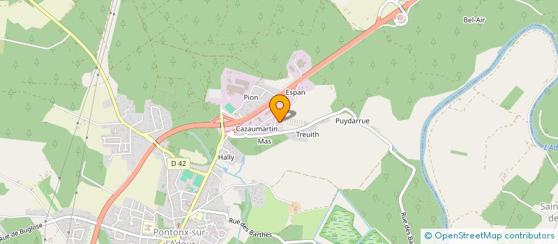 localisation de l'entreprise JOHN FRANCE  PONTONX-SUR-L'ADOUR