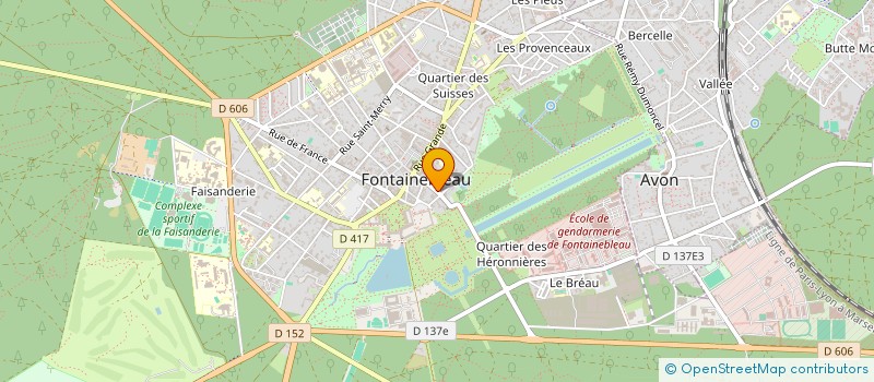 localisation de l'entreprise JOHN'S & FILS  FONTAINEBLEAU