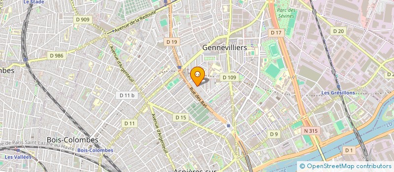 localisation de l'entreprise JOHN TAXI à GENNEVILLIERS