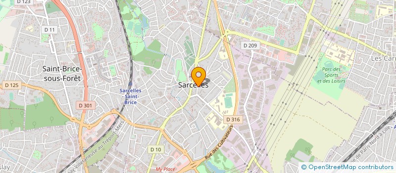 localisation de l'entreprise JOHNBRY à SARCELLES