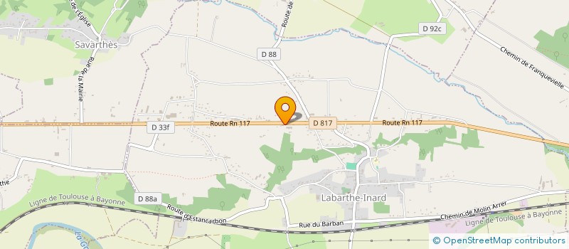 localisation de l'entreprise JOHNNOT TP à LABARTHE-INARD