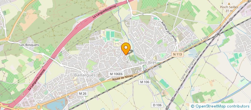 localisation de l'entreprise JOHNNY GUITARD  BAILLARGUES