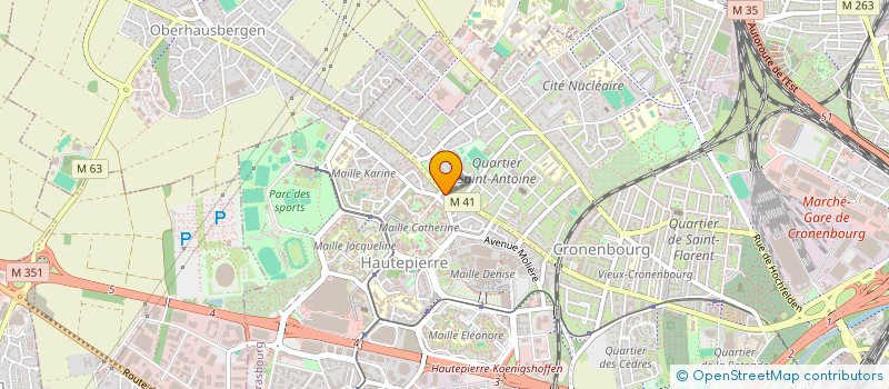localisation de l'entreprise JOHNPAUL COIFFEURS à STRASBOURG