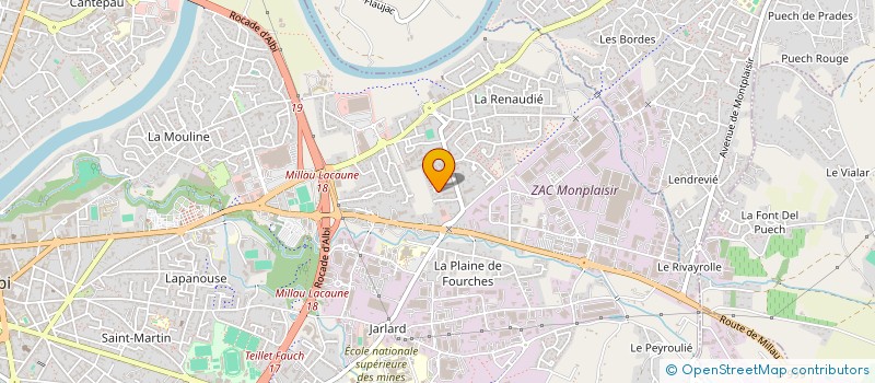 localisation de l'entreprise JOHP à ALBI