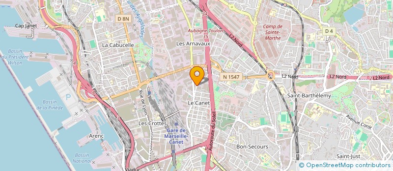 localisation de l'entreprise JOHRY à MARSEILLE