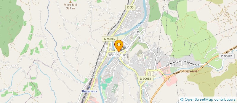 localisation de l'entreprise JOIE DE CONNAITRE  BEDARIEUX