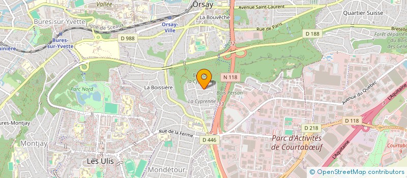 localisation de l'entreprise JOIE EN ACTION  ORSAY