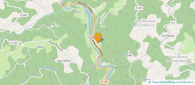 localisation de l'entreprise JOIE ET MOUVEMENTS  SAINT-MAURICE-EN-CHALENCON
