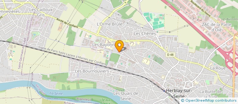 localisation de l'entreprise JOIE FONCIER  HERBLAY-SUR-SEINE