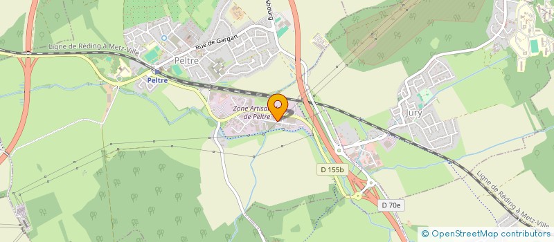 localisation de l'entreprise JOINTS VULCANISATION CAOUTCHOUC à PELTRE