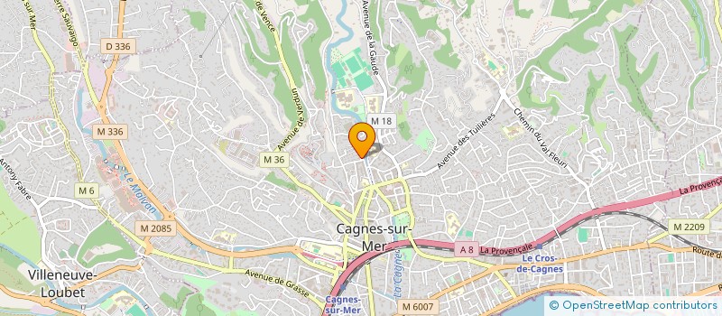 localisation de l'entreprise JOJIVTC à CAGNES-SUR-MER