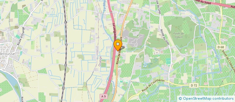 localisation de l'entreprise JOJO CARROSSERIE ET AUTOMOBILE  ORANGE