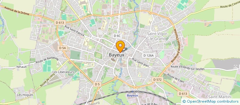 localisation de l'entreprise JOJOMA à BAYEUX