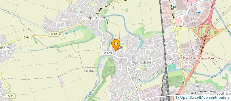 localisation de l'entreprise JOJU  MUNDOLSHEIM