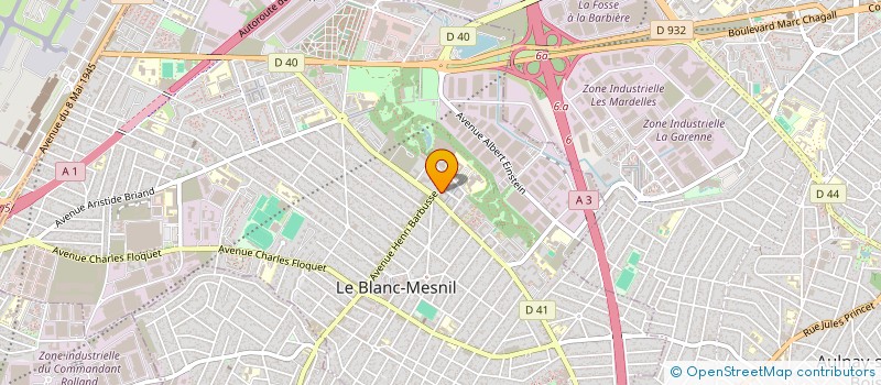 localisation de l'entreprise JOK'HAIR à LE BLANC-MESNIL
