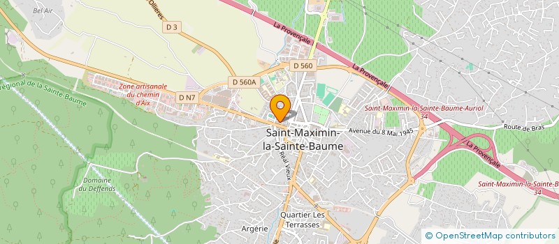 localisation de l'entreprise JOK'HAIR ONE  SAINT-MAXIMIN-LA-SAINTE-BAUME