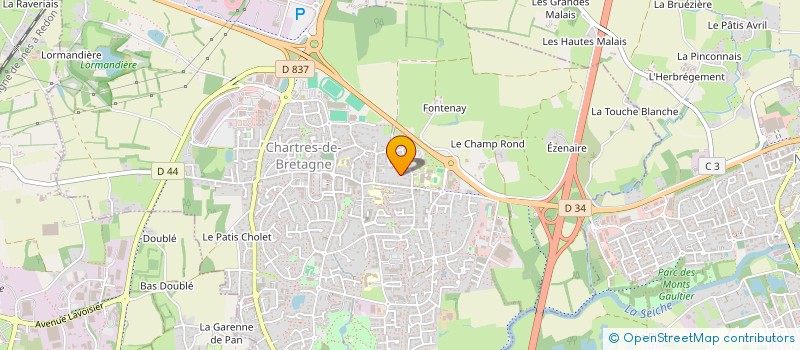 localisation de l'entreprise JOKA CONSTRUCTION  CHARTRES-DE-BRETAGNE