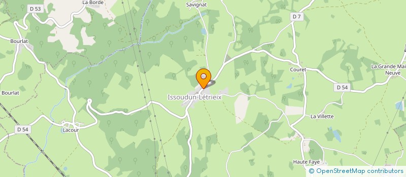 localisation de l'entreprise JOKEY à ISSOUDUN-LETRIEIX