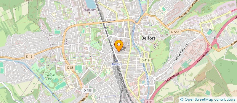 localisation de l'entreprise JOKO  BELFORT