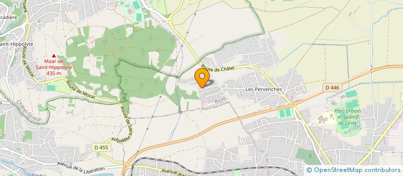 localisation de l'entreprise JOLAIN  RIOM