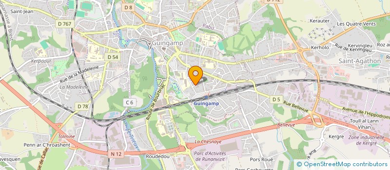 localisation de l'entreprise JOLEVI à GUINGAMP
