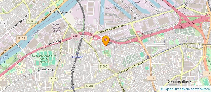 localisation de l'entreprise JOLI FABRIK' à COLOMBES