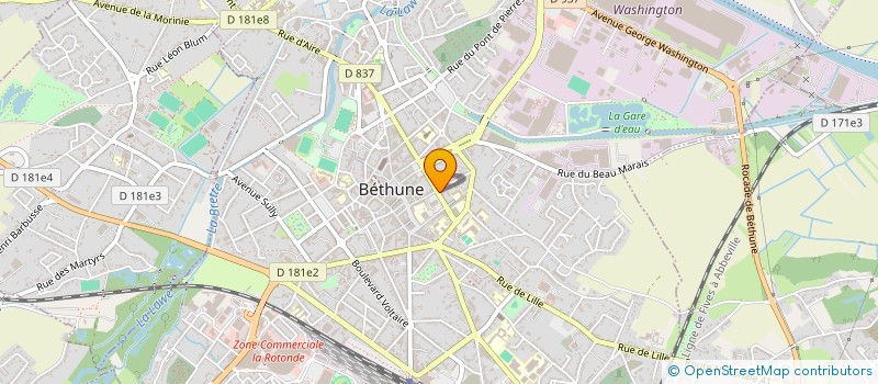 localisation de l'entreprise JOLI VENT  BETHUNE