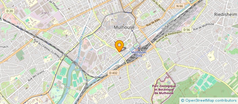 localisation de l'entreprise JOLIAT INTERIM à MULHOUSE