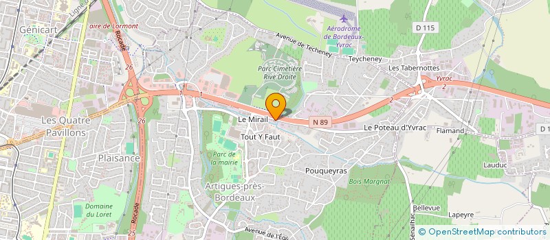 localisation de l'entreprise JOLIBRIS  ARTIGUES-PRES-BORDEAUX