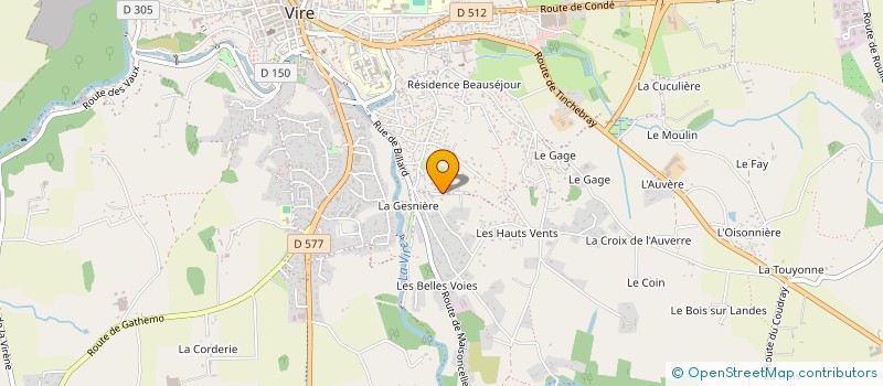 localisation de l'entreprise JOLIE BRISE  VIRE NORMANDIE