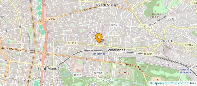 localisation de l'entreprise JOLIE GAUFRE à VINCENNES