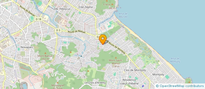 localisation de l'entreprise JOLIE GUYANE  CAYENNE