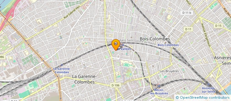 localisation de l'entreprise JOLIE NAILS à LA GARENNE-COLOMBES