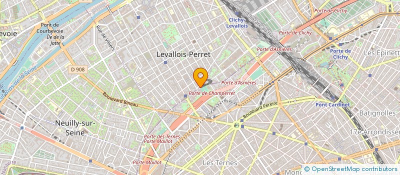 localisation de l'entreprise JOLIES TABLES  LEVALLOIS-PERRET
