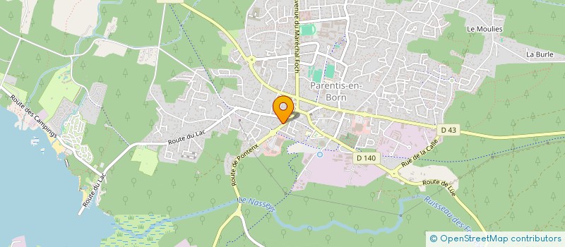 localisation de l'entreprise JOLIEVILLE  PARENTIS-EN-BORN