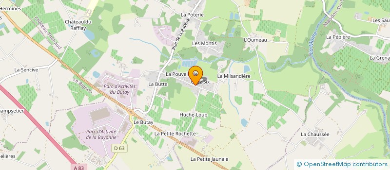 localisation de l'entreprise JOLIGA HOLDING  CHATEAU-THEBAUD