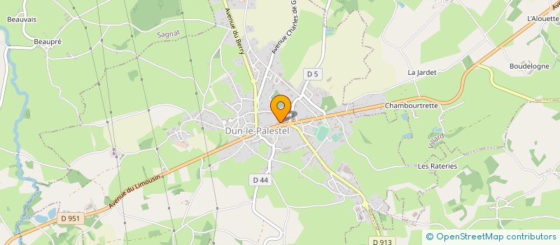 localisation de l'entreprise JOLIMAX à DUN-LE-PALESTEL