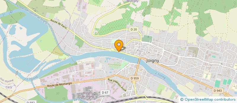 localisation de l'entreprise JOLIMET à JOIGNY