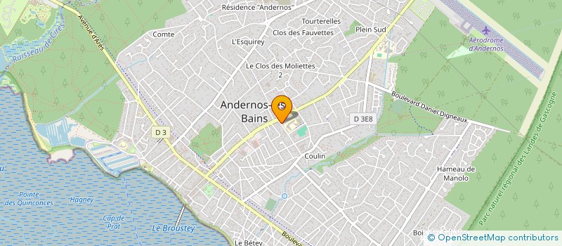 localisation de l'entreprise JOLINA  ANDERNOS-LES-BAINS