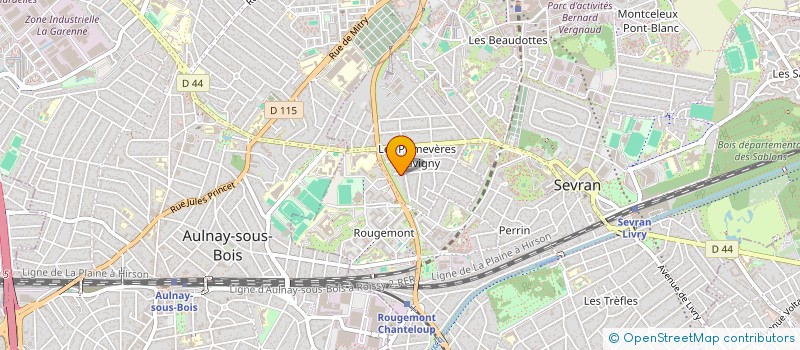 localisation de l'entreprise JOLINI à SEVRAN