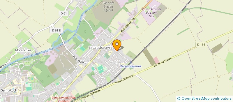 localisation de l'entreprise JOLIOT CURIE EN VADROUILLE  ESCAUDUVRES