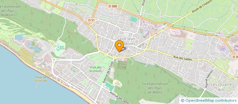 localisation de l'entreprise JOLIPIED à SAINT-JEAN-DE-MONTS