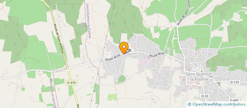 localisation de l'entreprise JOLIVANNE  SAINT-QUENTIN-LA-POTERIE