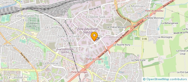 localisation de l'entreprise JOLIVE ELEC  CHANTEPIE