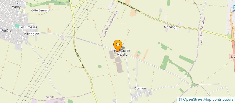 localisation de l'entreprise JOLIVET à SAINT-BONNET-DE-MURE