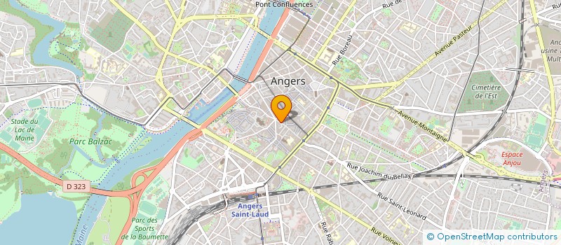 localisation de l'entreprise JOLIVET- BABIN à ANGERS