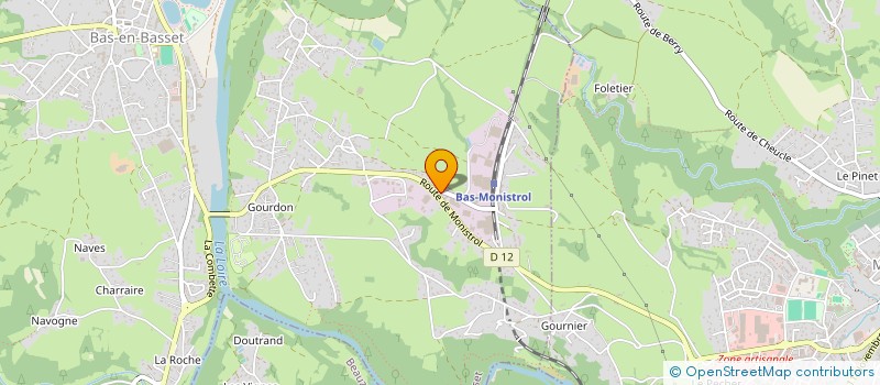 localisation de l'entreprise JOLIVET BOIS NEGOCE à BAS-EN-BASSET