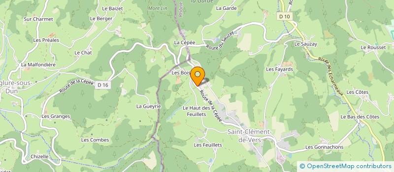 localisation de l'entreprise JOLIVET TP  SAINT-CLEMENT-DE-VERS