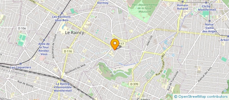 localisation de l'entreprise JOLIVOT                       ROGER  LE RAINCY